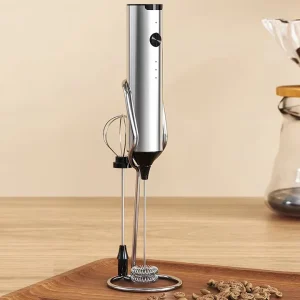 Electric Milk Frother and Egg Whisk 2 in 1 Handheld Foam Maker