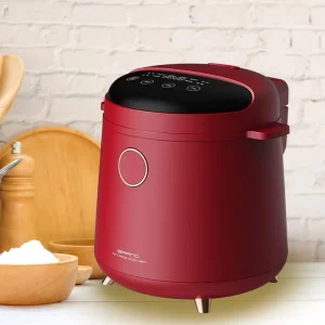 Electric Mini 1.5L Rice Cooker Digital LED Display Non-Stick Inner Pot Fast Cooking Portable Design Measuring Cup