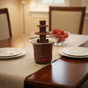 Electric Mini Chocolate Fountain 230V/120V Tabletop for Home Wedding & Hotel Use