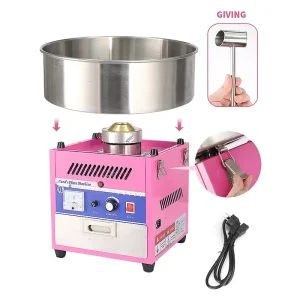 Electric Mini Cotton Candy Floss Machine Commercial Flower Cotton Candy Maker