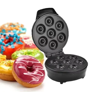 Electric Mini Donut Maker with Non Stick Surface Makes 7 for Hotel Use