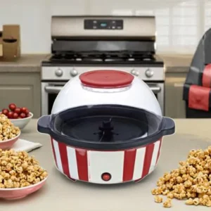 Electric Mini Household Popcorn Maker Machine 1110 Round Shape Made of Plastic Material for Personal Use