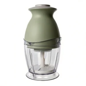 Electric Mini Meat Grinder with Pure Copper Motor and Stainless Steel Blades App-Controlled Plastic Housing for Household Use