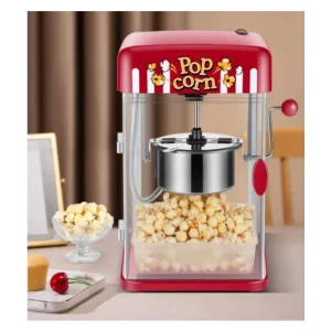 Electric Mini Popcorn Maker Machine Household Use Coin Operated Kettle Plastic Material