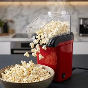 Electric Mini Popcorn Maker with Switch Control Plastic Material 1200W Energy Efficient Class A for Household Use