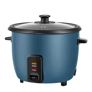 Electric Mini Portable Blue 0.6L Aluminum Alloy Non Stick Inner Pot Rice Cooker Low Cooking Durable Kitchen