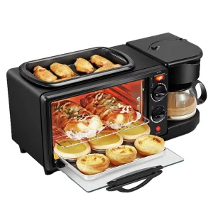 Electric Morning Breakfast Machine Multifunctional Toaster Oven Coffee 3 in 1 Breakfast Makers