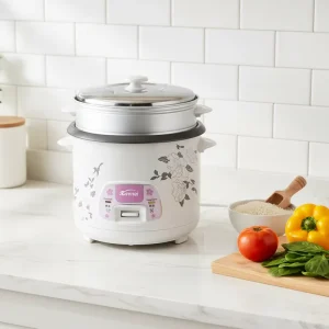 Electric Multi Rice Cooker 1-5L Stainless Steel Non Stick Coating Fast Cooking Portable Commercial and Home Use