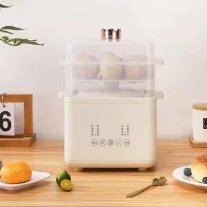 Electric Multi Use Pressure Cooker Water cooled Hotel Use Digital Control 1L Capacity White 300W Adjustable Pressure