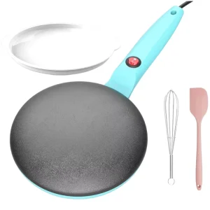 Electric Multifunctional Pancake Machine Household Easy to Clean Non Stick Coating Single Sided Heating Fast Heating