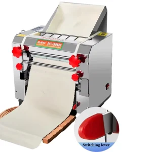 Electric New Noodle Dumpling Wrapper Machine Semi Automatic Pasta Maker Bakery Use Dough Roller Dough Sheeter Noodle Press