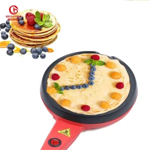 Electric Non Stick Crepe Maker Pancake Maker Machine Baking Pancake Pan Frying Griddle 600W Automatic Temperature Control