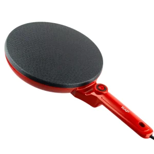 Electric Non Stick Mini Egg Crepe Maker Pancake Maker Red Color Custom with Non-stick Cooking Plate