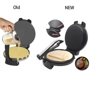 Electric Non stick Indian Style Chapati Tortilla Crepe Pancake Chapati Roti Maker