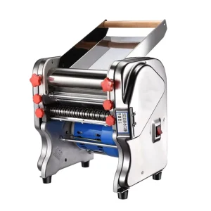 Electric Noodle Press Machine Dough Roller Stainless Steel Desktop Pasta Dumpling Maker Commercial Kneading Noodle Machine