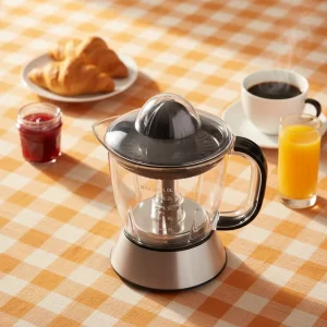 Electric Orange Juicer Extractor Stainless Steel BPA Free Plastic Citrus Press