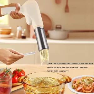 Electric Pasta Maker Machine Noodle Maker Automatic Spaghetti Maker Pasta Roller All in One Cordless Homemade Pasta Machine