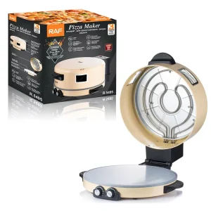 Electric Pizza Maker Automatic Temperature Control Non Stick Coating for Even Heating Easy to Clean for Household Use