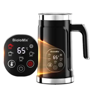 Electric Plastic Digital Automatic Heating Milk Foamer Steamer Coffee Milk Frother Jug 300ml Chocolate