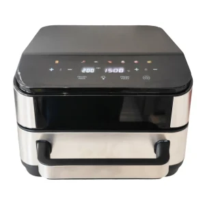 Electric Plastic Pizza Air Fry Oven 4.1-5L Household Dual Heating Smart Air Fryer