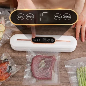 Electric Plastic Vacuum Food Sealer Machine Household Preservative with Free Vacuum Bag