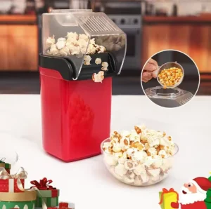 Electric Popcorn Maker Fast Kitchen Hot Air Popcorn Maker Plastic for Household Use