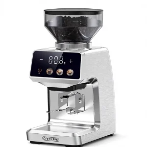 Electric Portable Coffee Grinder 51mm 58mm Stainless Steel Burr Espresso American Electronic Grinding Timer 250g