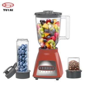 Electric Portable Household Blender Machine Mixer Grinder Juicer 1.5L Variable Speed 350W Push Button Control Glass Jar