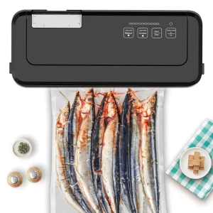 Electric Portable Kitchen Vacuum Sealer with Large Capacity Automatic Function Household Use Overheating Protection Low Noise