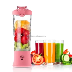Electric Portable Waterproof Portable Juicer 600ml 6 Stainless Steel Blades USB Rechargeable Smoothie Outdoor Fruit