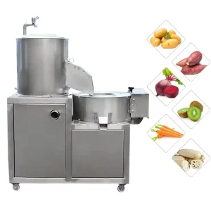 Electric Potato Chip Slicer Machine Potato Peeler and Washer Sweet Potato Cutting Machine