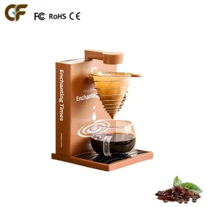 Electric Pour Over Coffee Machine Foldable Detachable Book Shaped Drip Coffee Maker Brewer for Home Travel Office