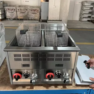 Electric Power Commercial Gas Deep Fryer Machine 12L for Fast Food Restaurants