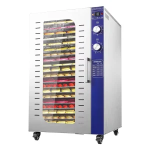 Electric Powered 20 Trays Commercial Stainless Steel Vegetable Dehydrator Machine Fruit Dryer Dehydrators
