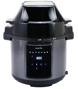 Electric Pressure Cooker Professional 2-in-1 Multifunctional Pot with a Stainless Steel Casing and Air Frying Function 6L
