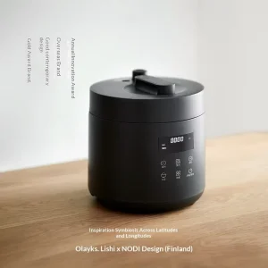 Electric Pressure Cooker Rice Cooker Ceramic Inner Pot LCD Display Fully Automatic Household Use for 2 3 People Small