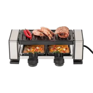 Electric Raclette BBQ Grill Pan Nonstick Indoor Household Korean Barbecue Smokeless Griddle