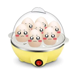 Electric Rapid Egg Cooker Food Steamer Boiler Rapid Heating Stainless Steel Pan Cooking Tool Kitchenware 7 Eggs Capacity