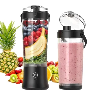 Electric Rechargeable Portable Blender 500ml Crushes Ice USB Outdoor Use Car Hotel Household