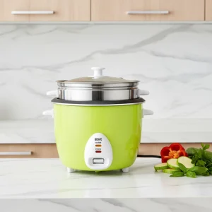 Electric Rice Cooker 1.0 2.8L Drum Shape White Pot Glass Lid Automatic Keep Warm Small Kitchen Appliances