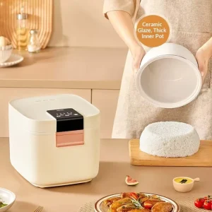 Electric Rice Cooker 5L Plastic Housing Steamer & Paddle Multifunctional Household 3-4 People