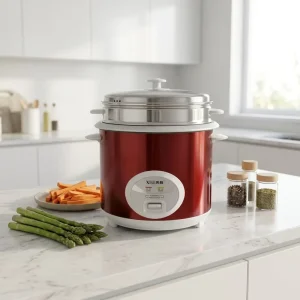 Electric Rice Cooker Cylinder Rice Cooker 1.8L 700W Factory Kitchen Appliance Household Daily Use Fast Cooking Rice Cooker