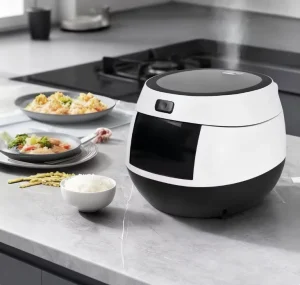 Electric Rice Cooker Square Design Aluminum Alloy Multifunction Automatic Smart Non Stick Digital Fast Cooking