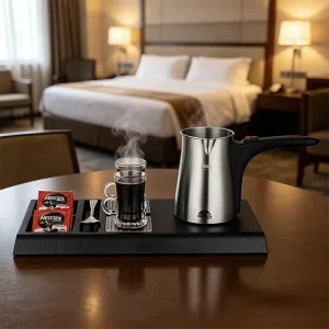 Electric Ronda Coffee Maker Tray Set 800W Stainless Steel Household Commercial Use