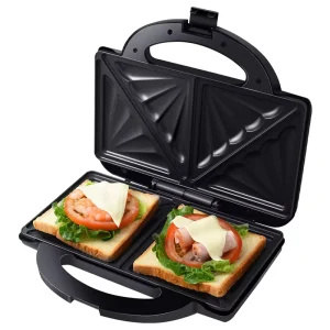 Electric Sandwich Maker Panini Maker Breakfast Grill Bread Toaster Kitchen Appliance