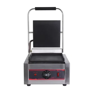 Electric Sandwich Panini Grill Single Commercial Indoor Press Contact Sandwich Griddles Grill Smokeless Panini Barbecue