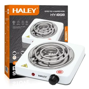 Electric Single Burner Hot Plate 1000W Portable Iron Counter Top Kitchen Stove with Metal Housing for Household Use