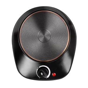 Electric Single Hot Plate with Coil Heating Adjustable Temperature Control for Household Use