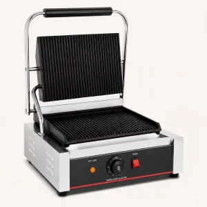Electric Single Plate Panini Grill Commercial Contact Grill Sandwich Maker Machine Supplier