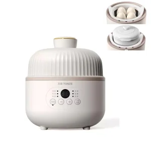Electric Slow Cooker Pot With Steamer Tray 4 Eggs Capacity Home Use Egg Boiler Multi functional Egg Timer Kitchen